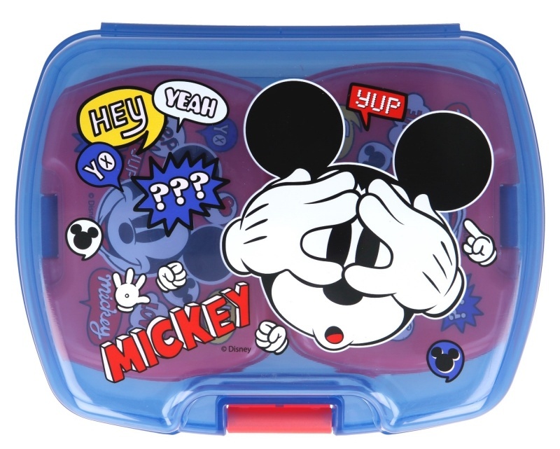 Fiambrera 3 en 1 Mickey Mouse azul