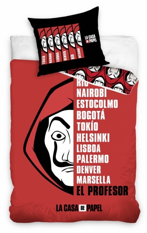 Funda Nordica Personajes La Casa de Papel 140 x 200