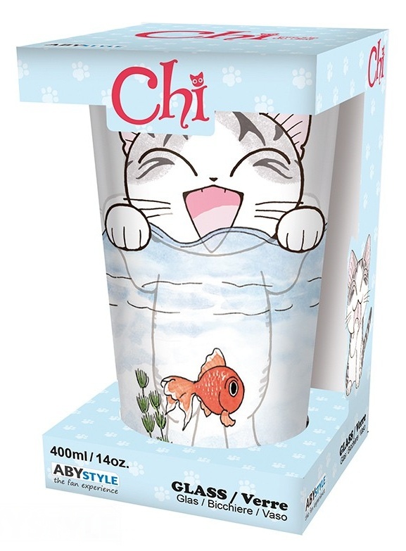 Vaso de vidrio Gatita Chi - Imagen 3