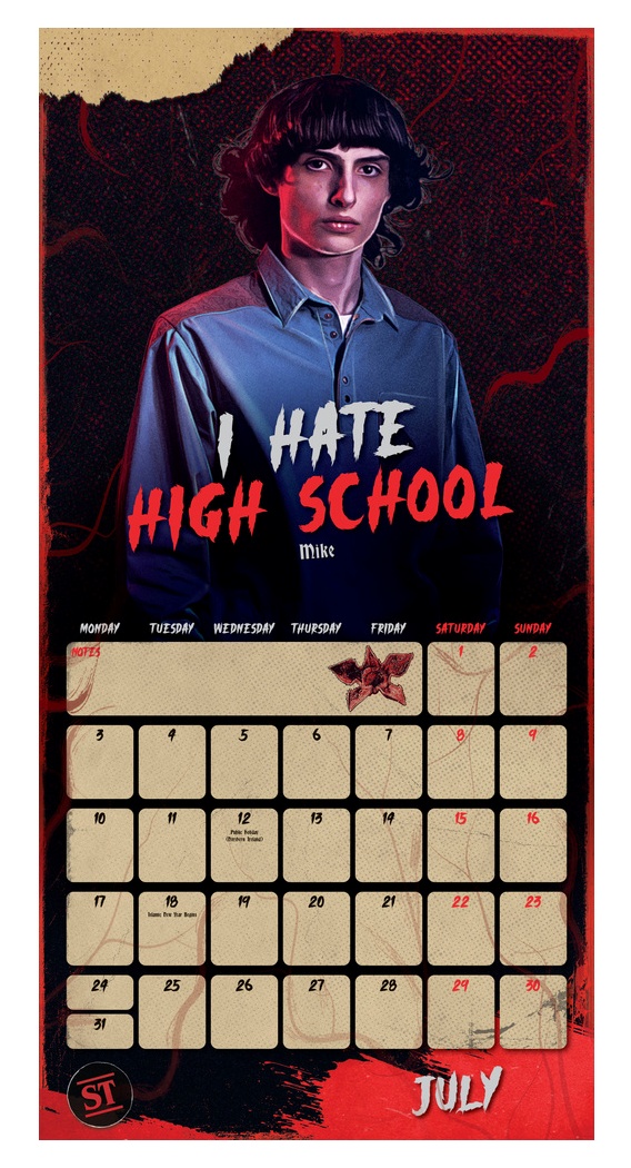 Calendario Stranger Things 2023 - Imagen 2