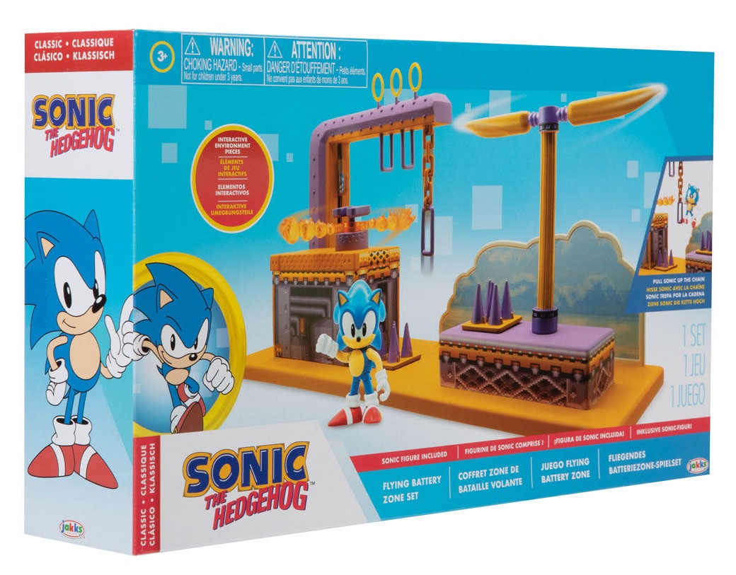 Playset Flying Battery Zone Sonic Jakks Pacific