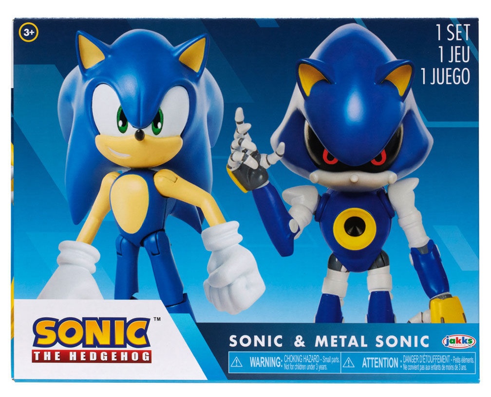 Pack Figuras Metal Sonic & Sonic Jakks Pacific 10cm