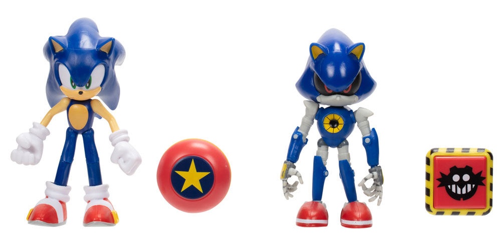 Pack Figuras Metal Sonic & Sonic Jakks Pacific 10cm - Imagen 2