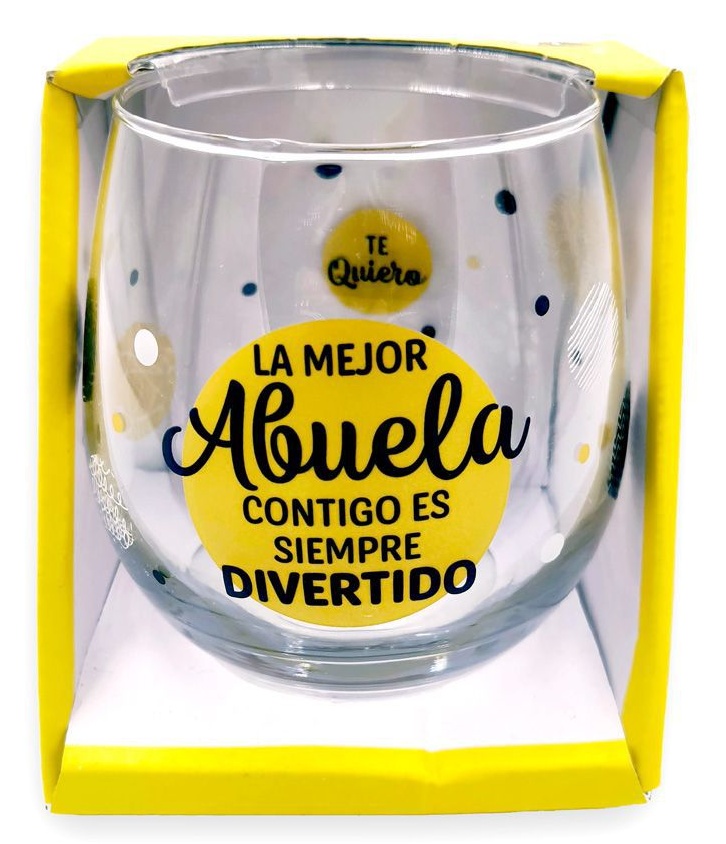 Vaso de vidrio La Mejor Abuela