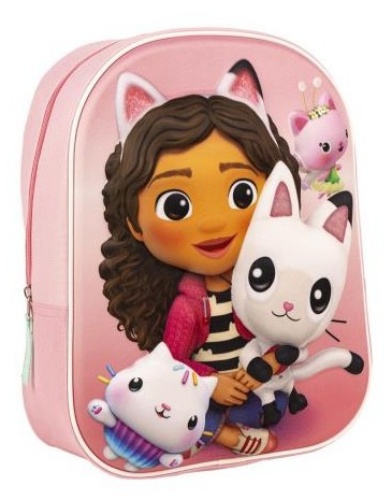 Mochila infantil La Casa de Muñecas de Gabby 3D 31cm
