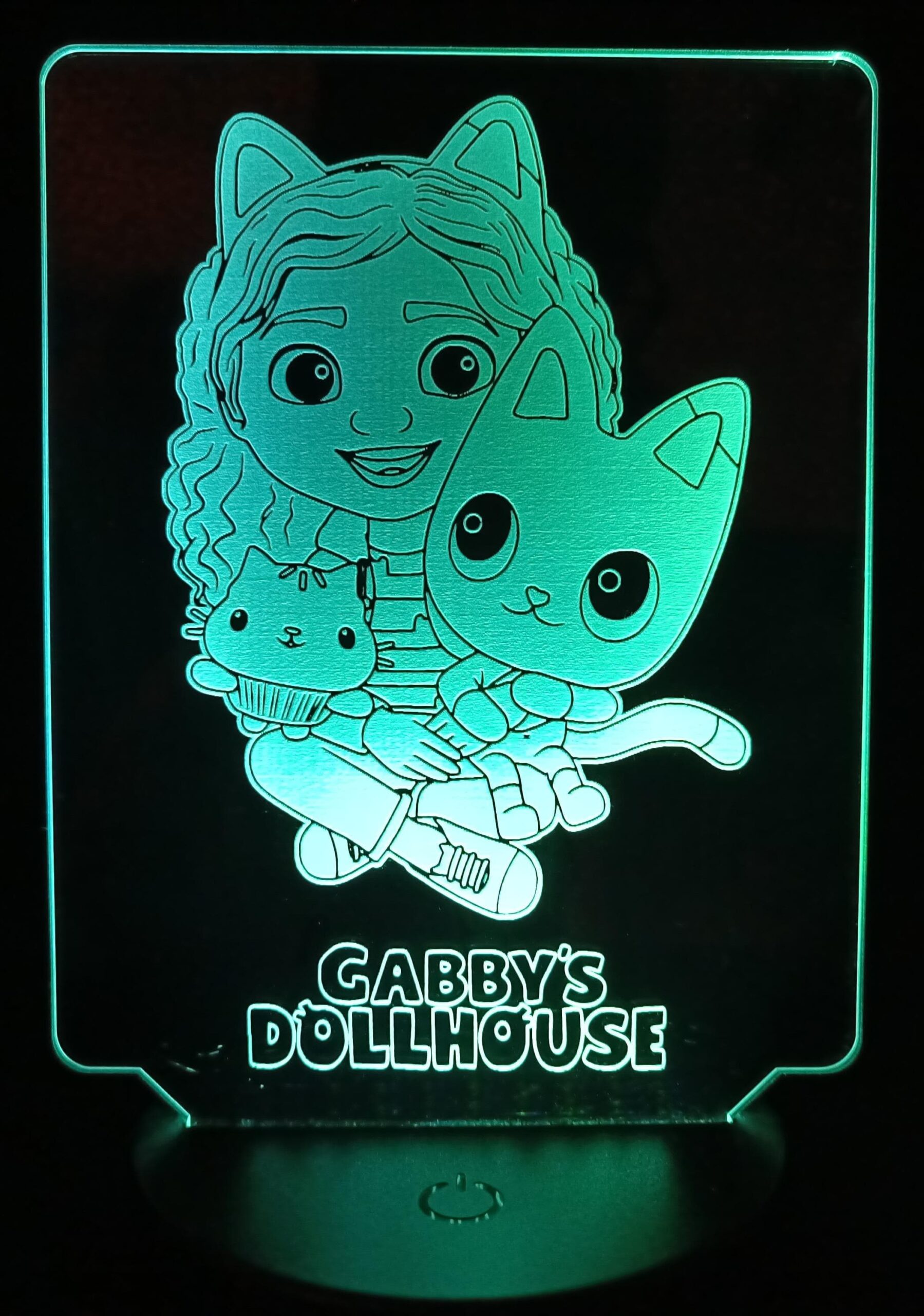 Lampara acrilica La Casa de Muñecas de Gabby - Imagen 3