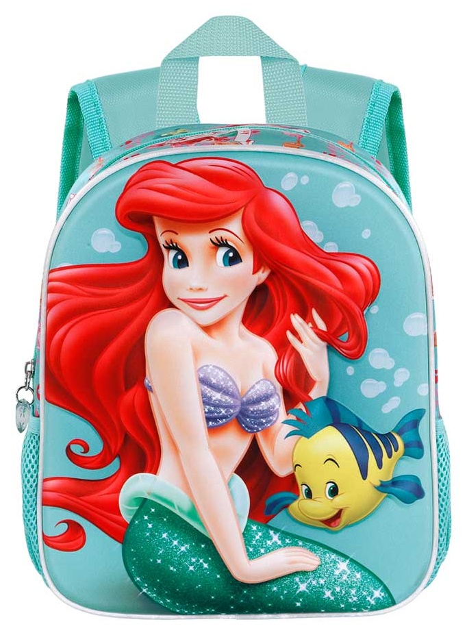 Mochila infantil Flounder & Ariel La Sirenita 3D 31cm