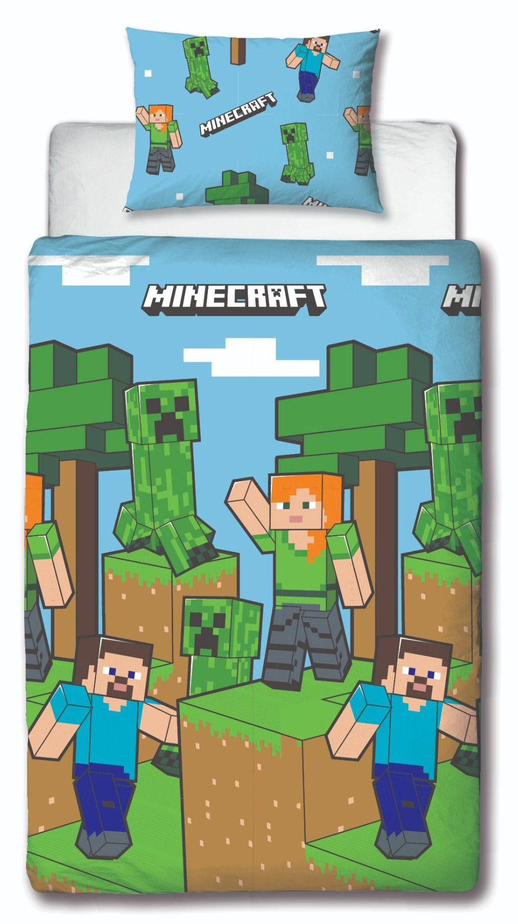 Funda nordica reversible Level Minecraft 140 x 200