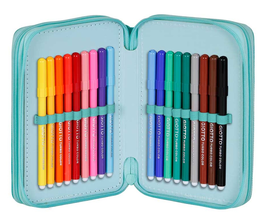Plumier triple Angel & Stitch aguamarina - Imagen 3