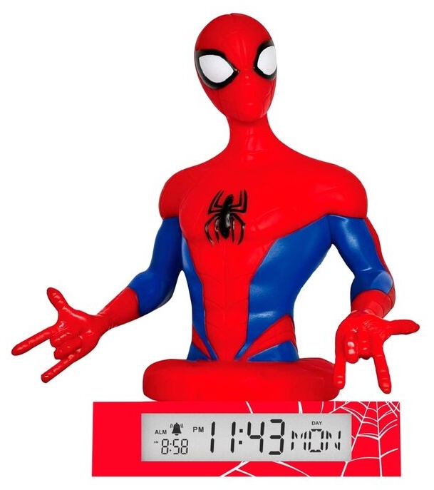 Reloj Despertador Lampara Spiderman 3D
