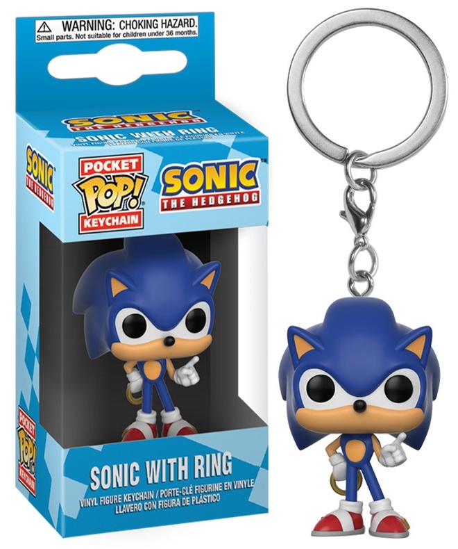 Llavero Funko Pocket Pop Sonic con anillo