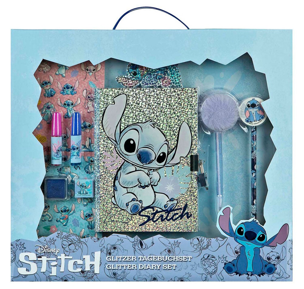 Diario personalizable con candado Stitch