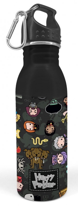 Botella de agua acero Personajes Harry Potter chibi