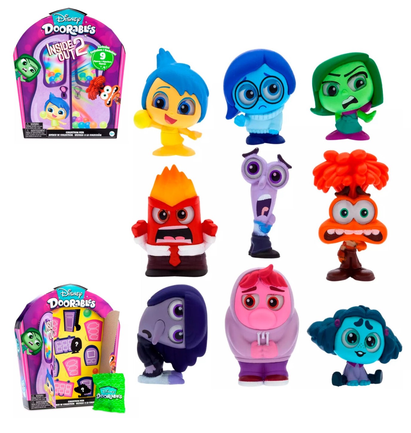 Set 9 Figuras Doorables Del Reves 2 Inside Out