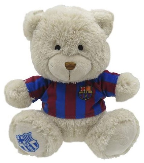 Peluche Oso con Camiseta F.C Barcelona 20cm