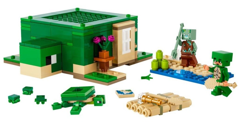 Lego Minecraft La Casa Tortuga de la Playa - Imagen 2