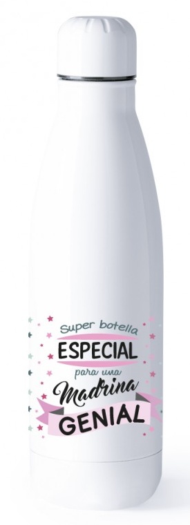 Botella de agua acero Para una Madrina Genial