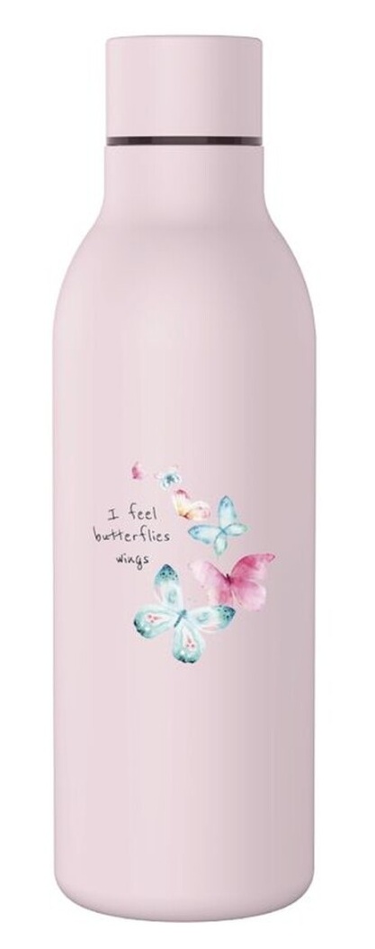 Botella de agua acero Mariposas