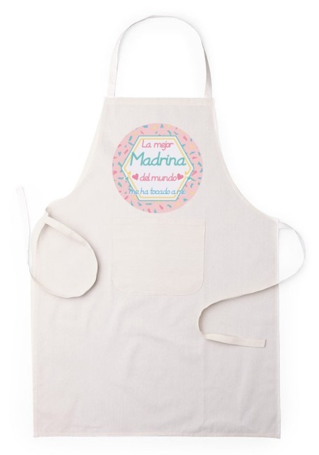 Delantal La Mejor Madrina del Mundo Me Ha Tocado a Mi