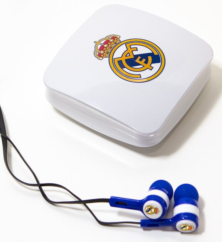 Auriculares Real Madrid con microfono azul - Imagen 3