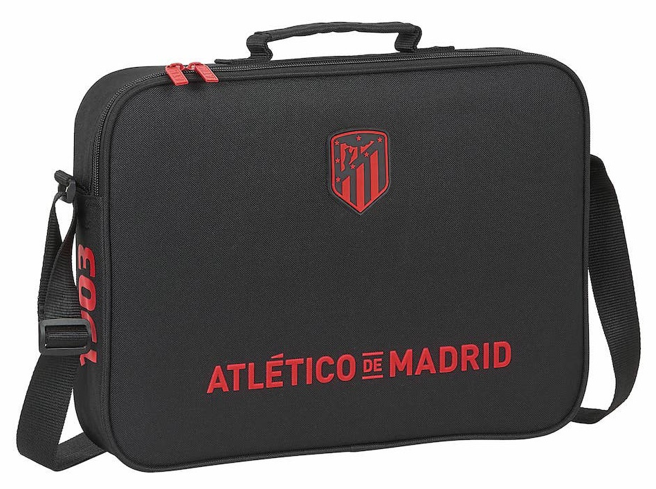 Bandolera escolar Atletico de Madrid negra