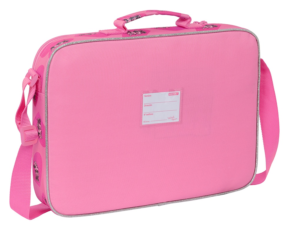 Bandolera escolar Minnie rosa - Imagen 2