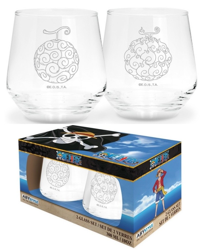 Pack 2 Vasos Frutas del Diablo One Piece