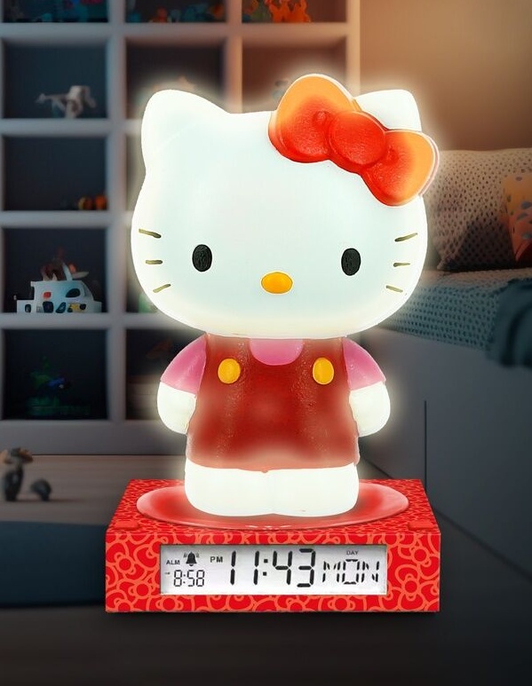 Reloj Despertador Lampara Hello Kitty 3D - Imagen 2