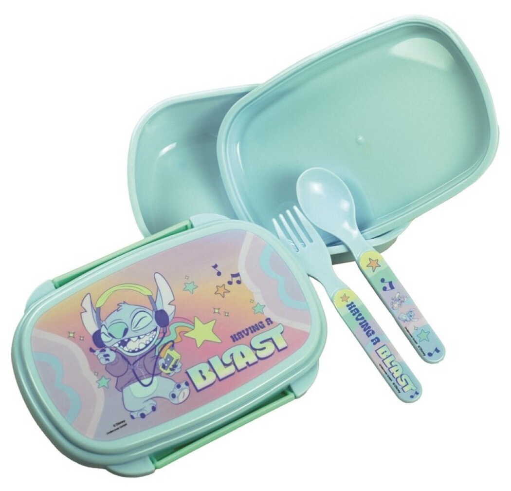 Fiambrera + Cubiertos Stitch