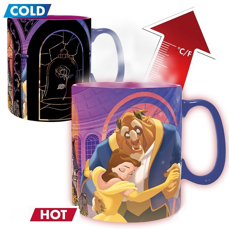 Taza Gigante Termica La Bella y la Bestia