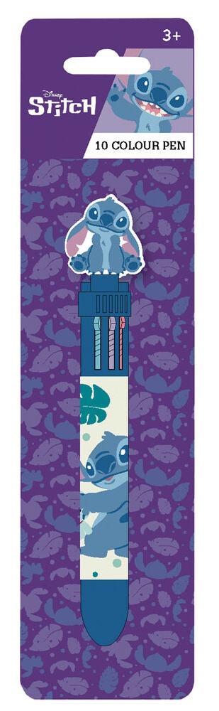 Boligrafo 10 Colores Stitch sentado