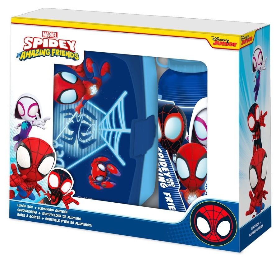 Pack combo Fiambrera + Botella Spidey Spiderman