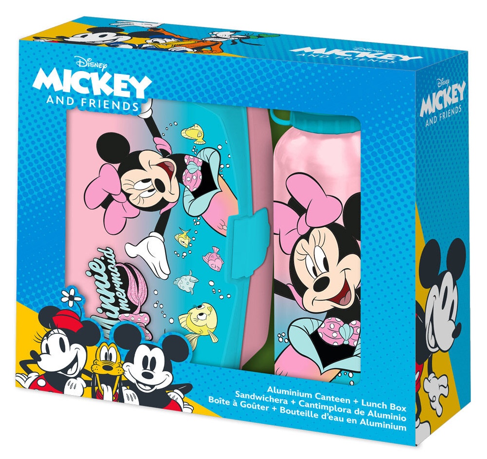 Pack combo Fiambrera + Botella Minnie