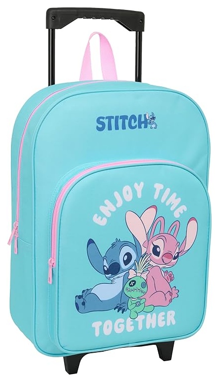 Trolley Mochila Stitch & Angel together 42cm