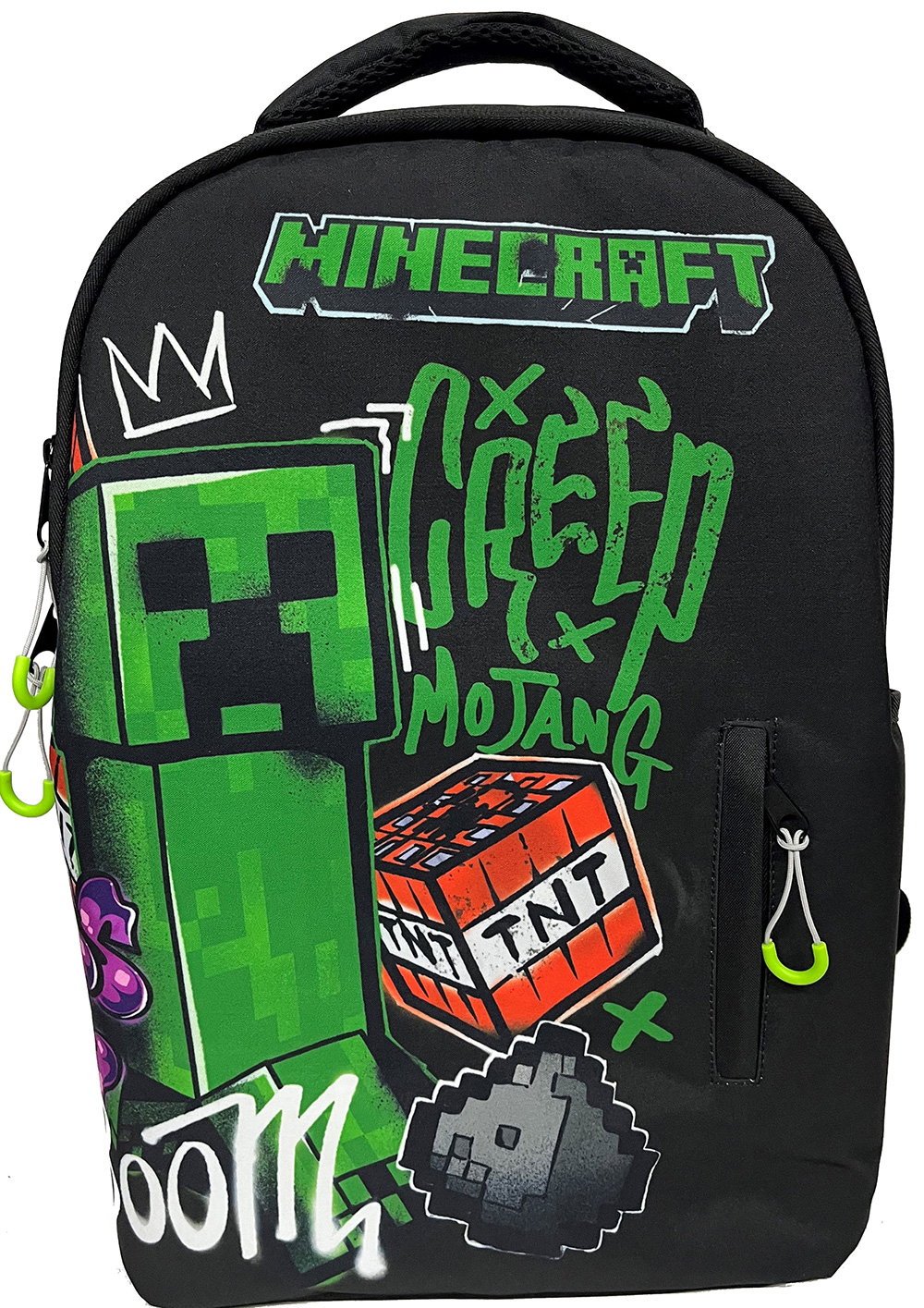 Mochila Creeper Boom Minecraft 46cm