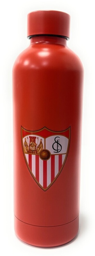 Botella de agua acero Escudo Sevilla F.C. roja