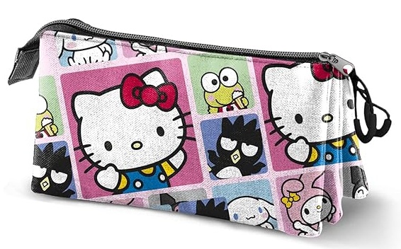 Portatodo triple Personajes Las Aventuras de Hello Kitty y sus Amigos