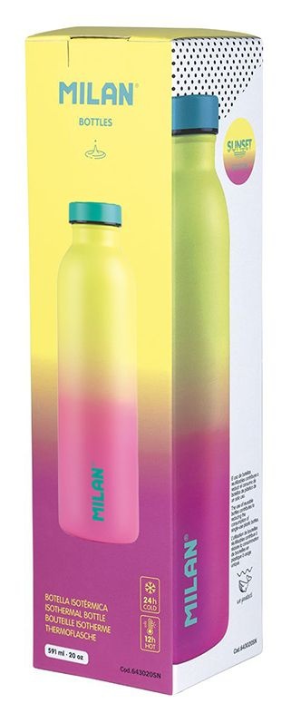 Botella de agua termo Milan rosa - Imagen 2