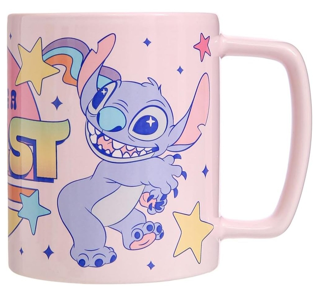 Taza con Funda de peluche Stitch & Angel - Imagen 2