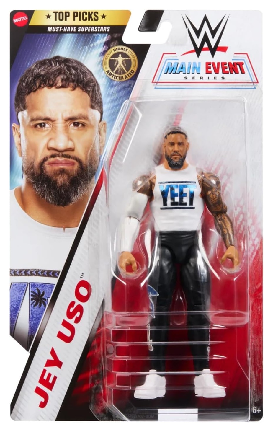 Figura Jey Uso WWE Main Event Series 15cm