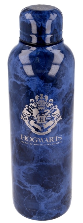Botella de agua acero Hogwarts Harry Potter azul
