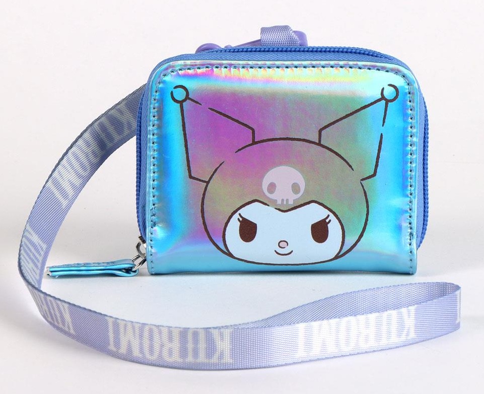Cartera monedero Kuromi Hello Kitty con correa