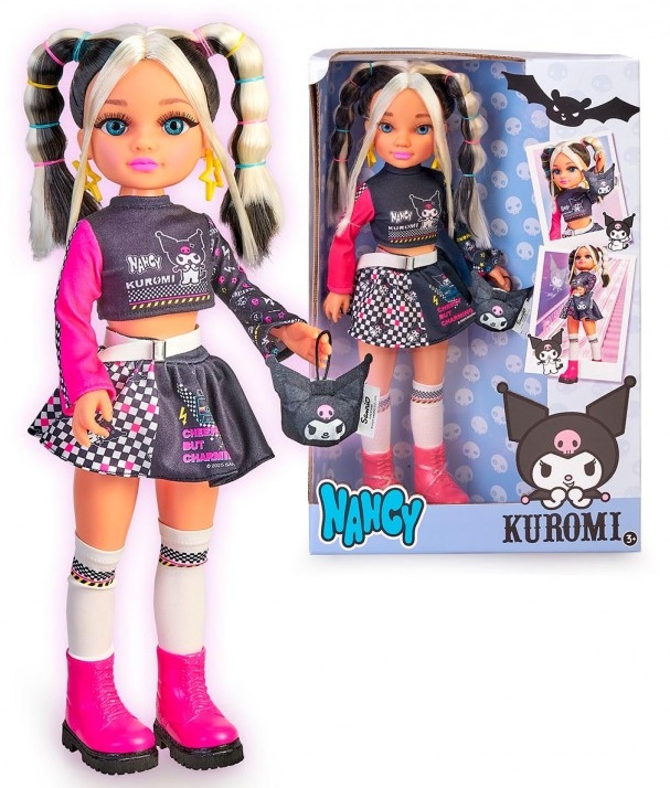 Muñeca Nancy Kuromi Las Aventuras de Hello Kitty 45cm