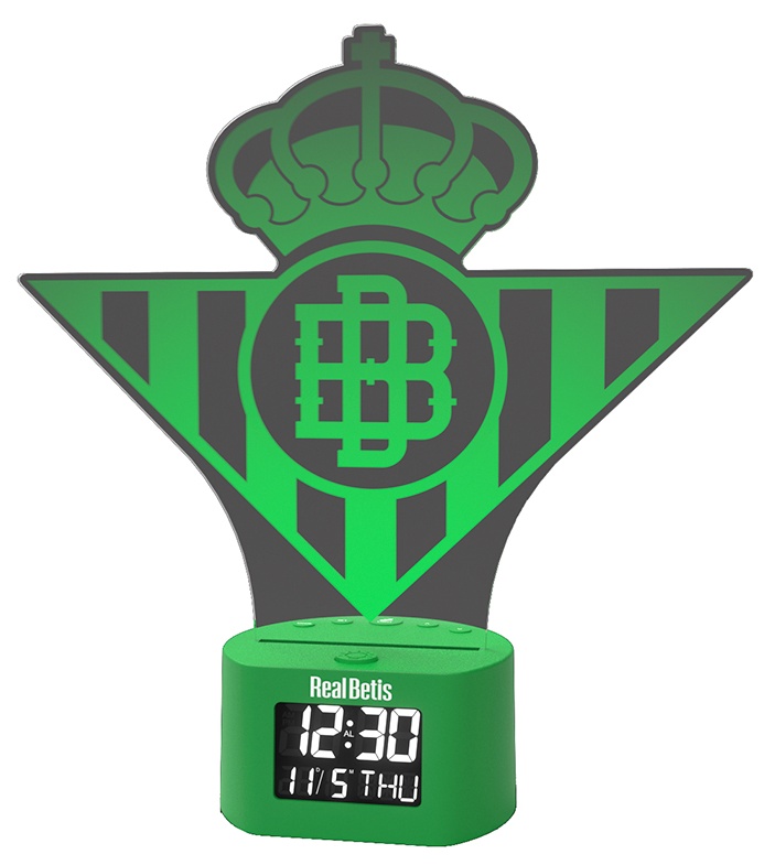 Reloj despertador Lampara Real Betis