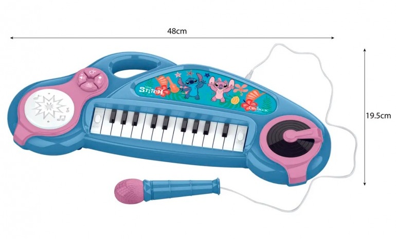 Piano electronico Stitch Lexibook con microfono - Imagen 3