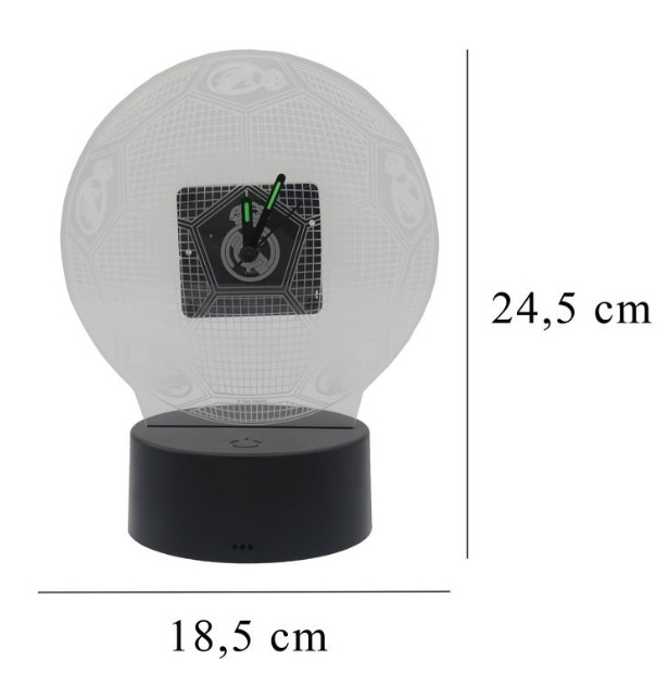 Lampara Reloj LED de sobremesa Real Madrid - Imagen 3