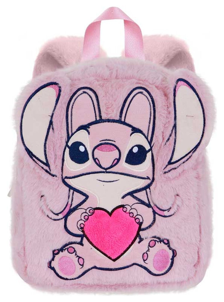 Mochila infantil Angel Stitch corazon peluche 30cm