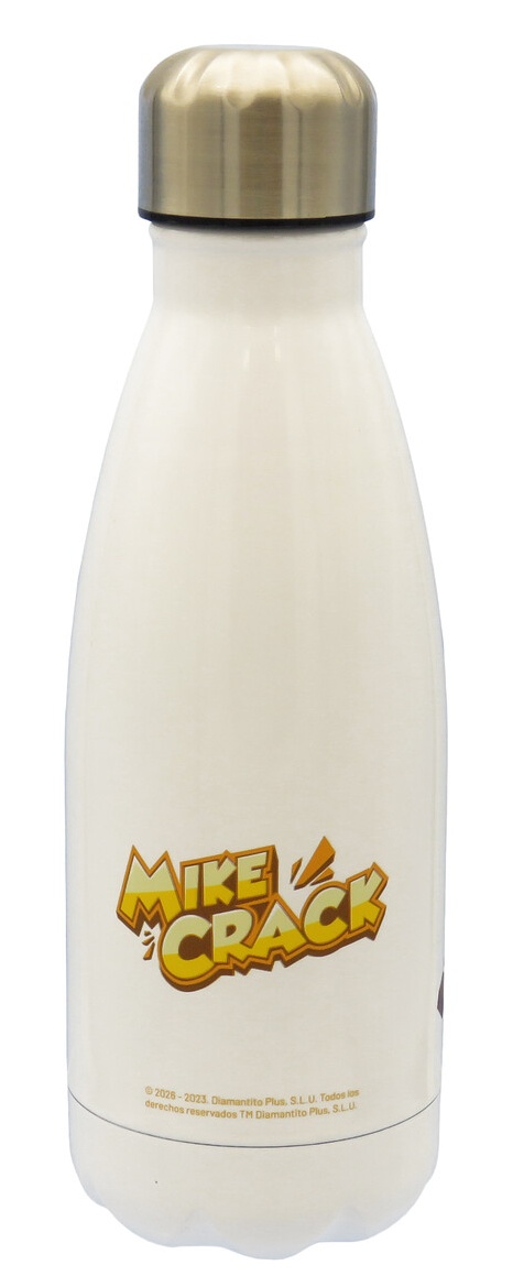 Botella de agua acero Mikecrack blanca - Imagen 2