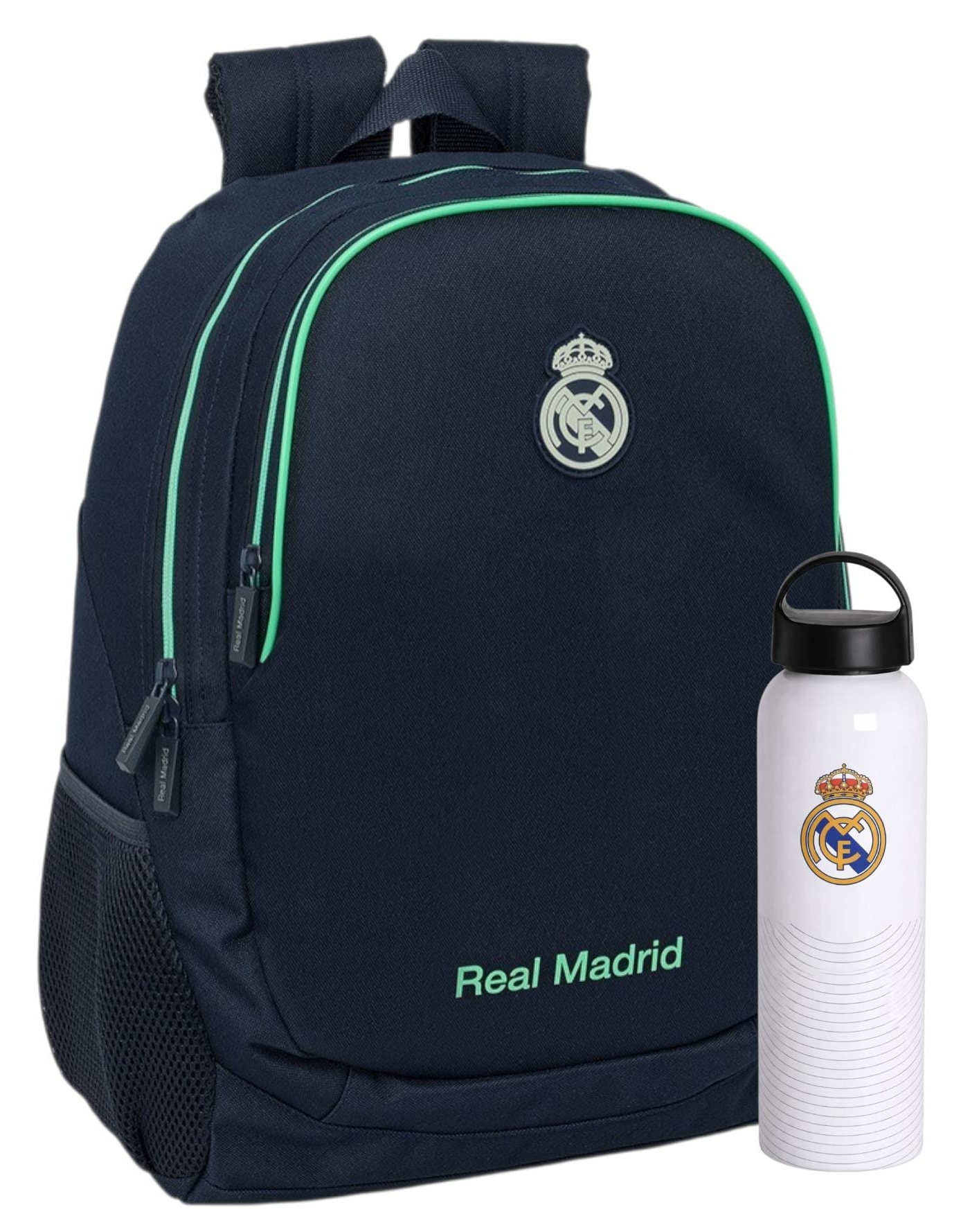 Pack OFERTA Mochila 44 cm + Botella Real Madrid  2ª Equipacion 25/26