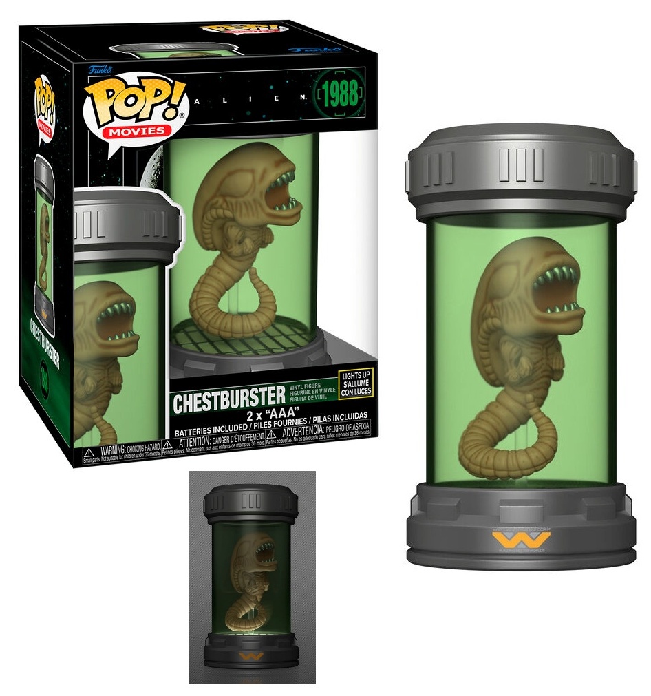 Figura Funko Pop Chestburster Alien con luz